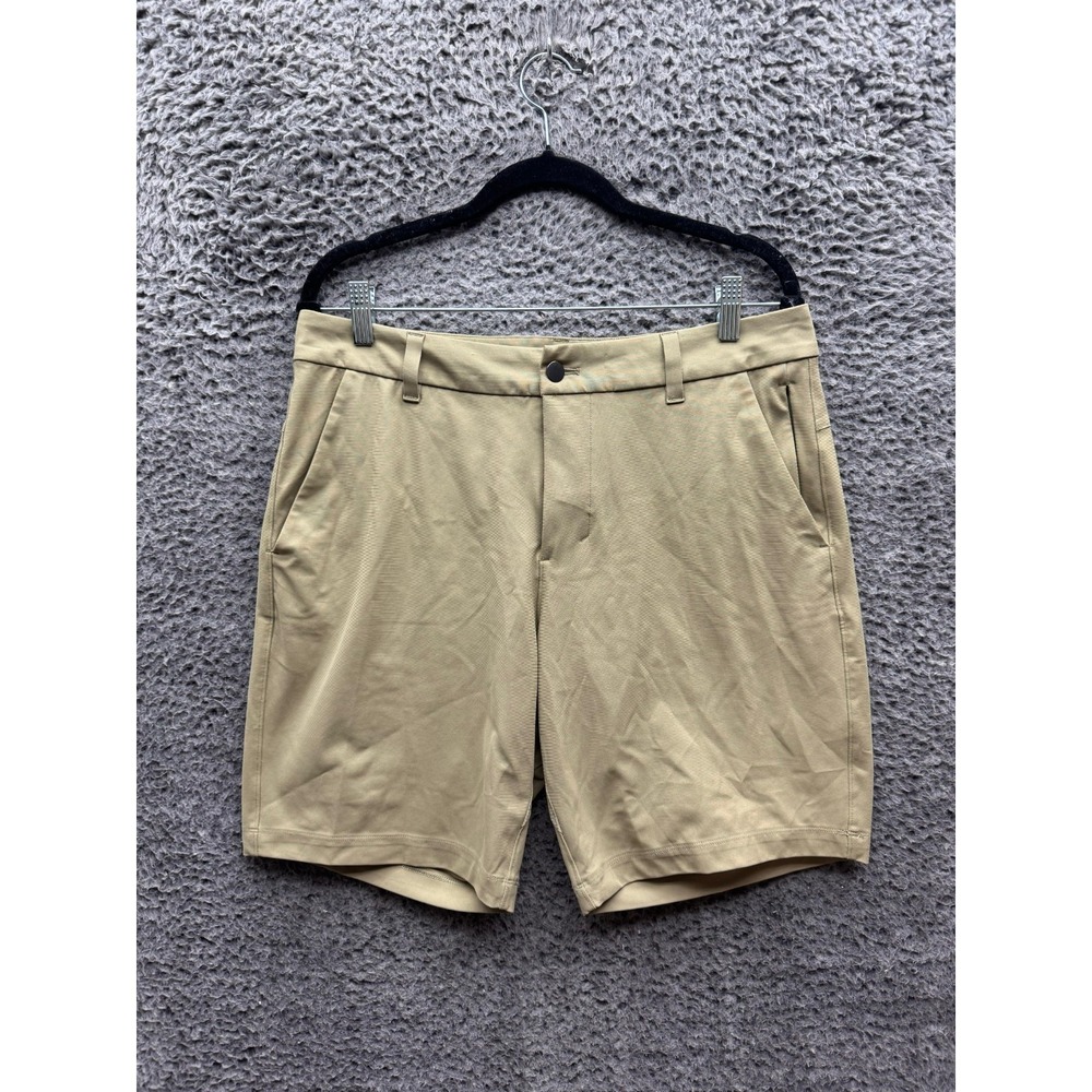 Lululemon Warpstreme Classic-Fit Commission Chino Shorts Khaki Mens Size 31